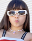 Fashion Bright Black Gray Children's Small Frame Sunglasses
