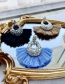 Fashion Khaki Alloy Diamond Ab Color Water Drops Skull
