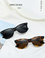 Fashion Outer Brown Inner Khaki/gradient Tea Square Polarized Sunglasses
