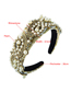 Fashion Gold Color Pearl And Diamond Rice Beads Broad Brim Headband