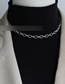 Fashion Silver Color Titanium Steel Functional Chain Necklace