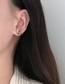 Fashion Gold Color Titanium Steel Gold-plated Bow Stud Earrings