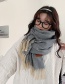 Fashion Coffee Color Imitation Shell Velvet Wave Point Stream Scarf  Acrylic %2f Artificial Wool