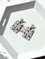 Fashion Heart-shaped Geometric Contrast Acrylic Stud Earrings