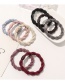 Fashion Wine Red Pure Color Twist Hair Rope