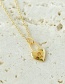 Fashion Gold Copper Love Lock Necklace