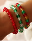 Fashion Suit Christmas Stained Glass Beaded Bracelet