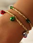 Fashion Suit Christmas Bells Geometric Beaded Bracelet Set