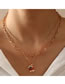 Fashion Snowflake Alloy Dripping Bell Snowflake Christmas Double Necklace