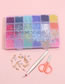 Fashion Color 24 Grid Rice Beads Material Box