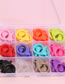Fashion Color 12 Grid Colorful Lobster Clasp Material Box