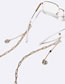 Fashion Silver Color Metal Letter Tassel Chain Glasses Chain