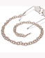 Fashion Gold Color Metal Color-preserving Ring Glasses Chain