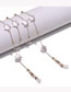 Fashion Gold Color Metal Five-star Pearl Glasses Chain