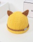 Fashion Khaki Wool Knitted Baby Cap