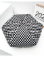 Fashion Black And White Small Chess Board Checkerboard Beret