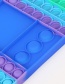 Fashion Rainbow Checkerboard Rainbow Decompression Press Toy