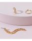 Fashion Gold Color Metal Chain Earring Set