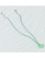 Fashion Green Acrylic Flower Necklace