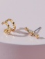 Fashion Gold Color Alloy Star Unilateral Earrings