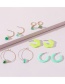 Fashion Color Acrylic Resin Geometric Earring Set