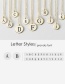 Fashion Gold Coloren-w3 Stainless Steel 26 Letter Necklace