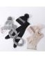 Fashion Lotus Root Starch Two-piece Woolen Knitted Bib And Woolen Cap
