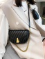 Fashion Brown Pu Embroidery Thread Lock Crossbody Bag