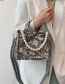 Fashion Black Small Bag Printed Large Capacity Silk Scarf Handbag