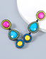 Fashion Color Resin Acrylic Drop Earrings