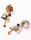 Fashion Gold Color Halloween Dripping Pumpkin Earrings