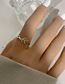 Fashion Gold Color Alloy Flame Open Ring