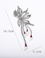 Fashion Silver Color Red And White High-grade Shell Beads Alloy Geometric Flower Brooch
