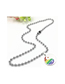 Fashion Tag Plus Melon Seed Buckle Plus Wave Bead Chain Titanium Rainbow Tai Chi Necklace