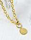 Fashion Golden-2 Stainless Steel Chain Portrait Necklace