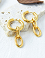 Fashion Gold Copper Chain Earrings