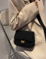 Fashion Khaki Plush Rhombus Lock Crossbody Bag