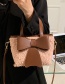 Fashion White Leather Bow Plush Crossbody Bag