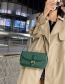 Fashion Coffee Color Frosted Lock Crossbody Bag
