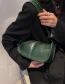 Fashion Retro Black Wide Shoulder Strap Rivet Portable Messenger Bag