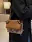 Fashion Check Brown Check Flap Crossbody Bag