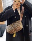 Fashion Leopard Leopard Zipper Crossbody Bag