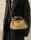 Fashion Black Pu Plush Portable Messenger Bag