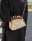 Fashion Dark Khaki Pu Plush Portable Messenger Bag