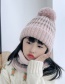 Fashion Adult Black Two-piece Woolen Knitted Woolen Ball Cap And Scarf