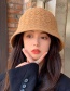 Fashion Brick Red Woolen Knitted Double-faced Fisherman Hat