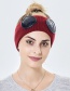 Fashion Wine Red Wool Knitted Glasses Headband