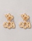 Fashion Color Halloween Ghost Letter Earrings
