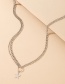 Fashion Silver Color Alloy Five-pointed Star Chain Necklace