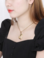 Fashion 【pendant Only】steel Color Titanium Steel Diamond Heart Necklace